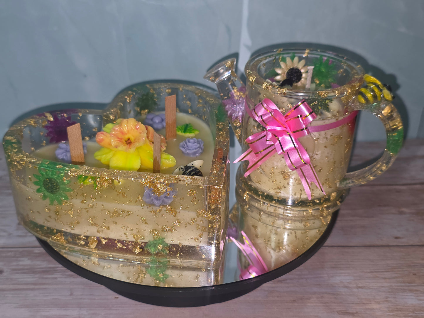 Resin vessel and Candle Duos