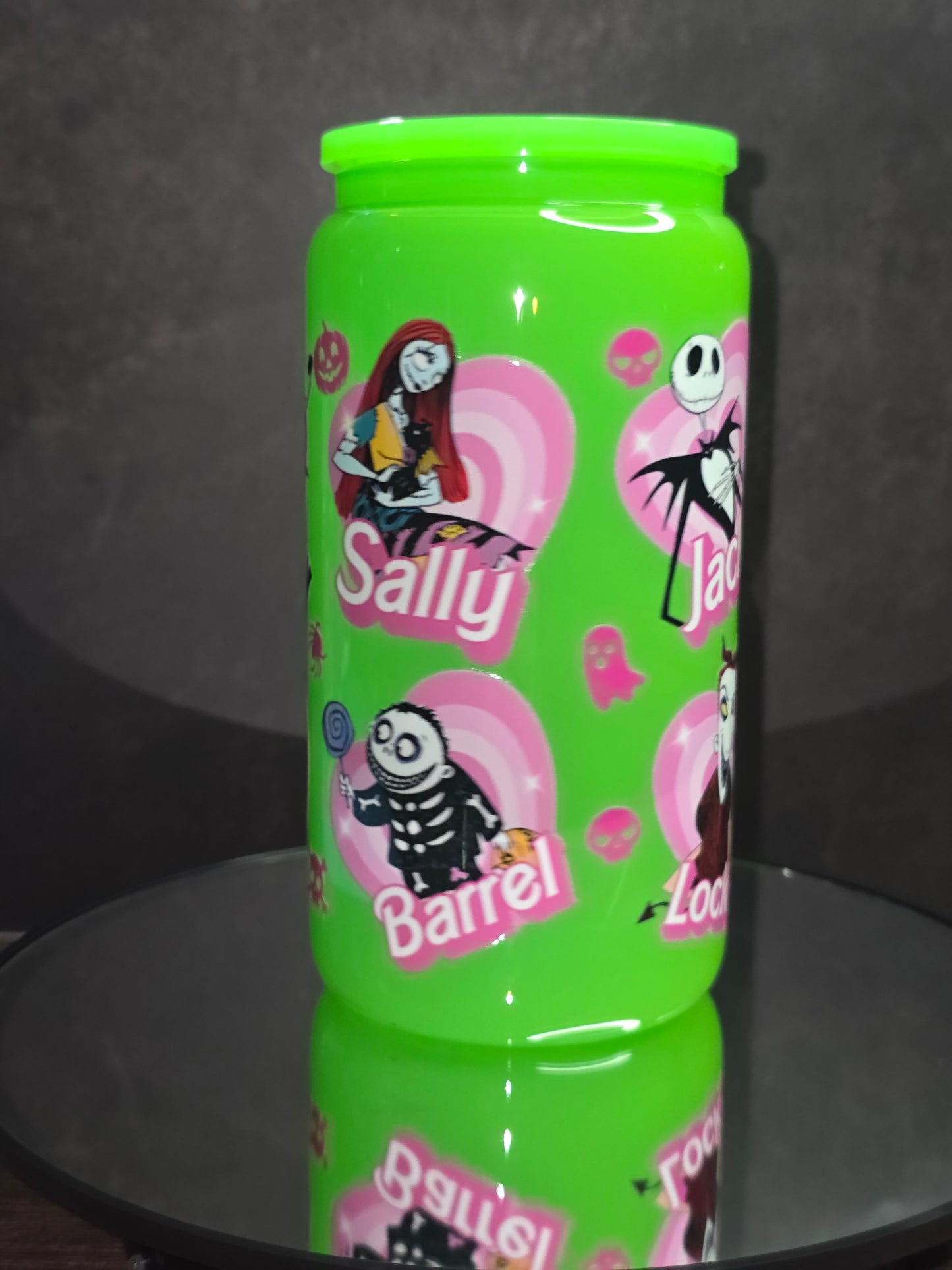 NEW ** 16oz Neon Colored Glass Tumblers