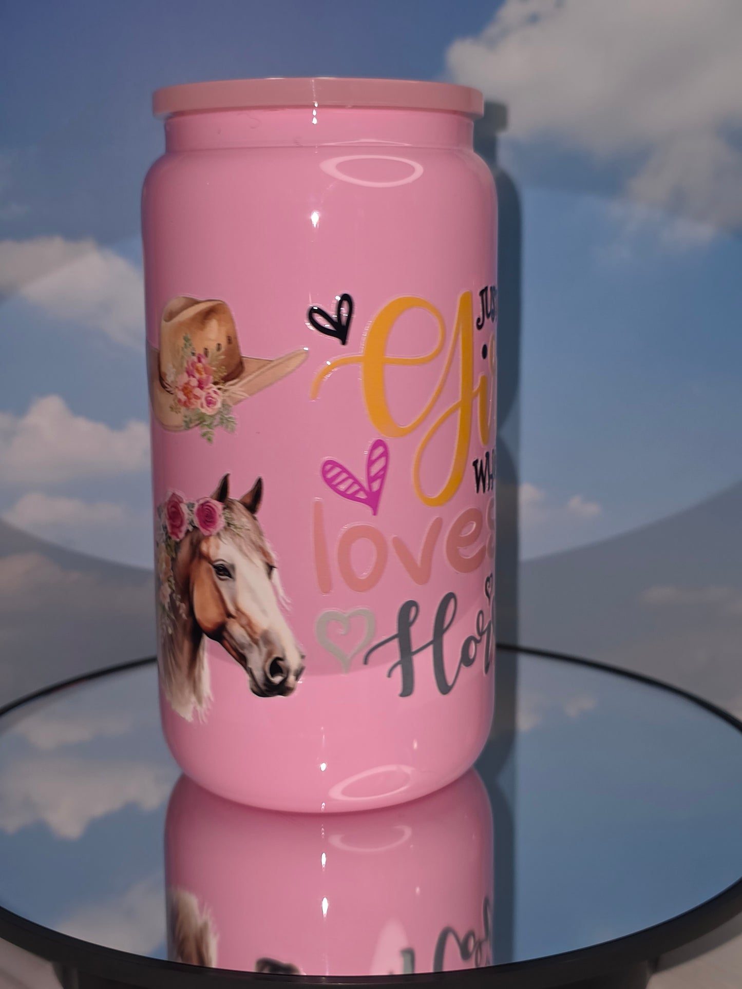 16oz Colored Glass Single Layer Tumblers
