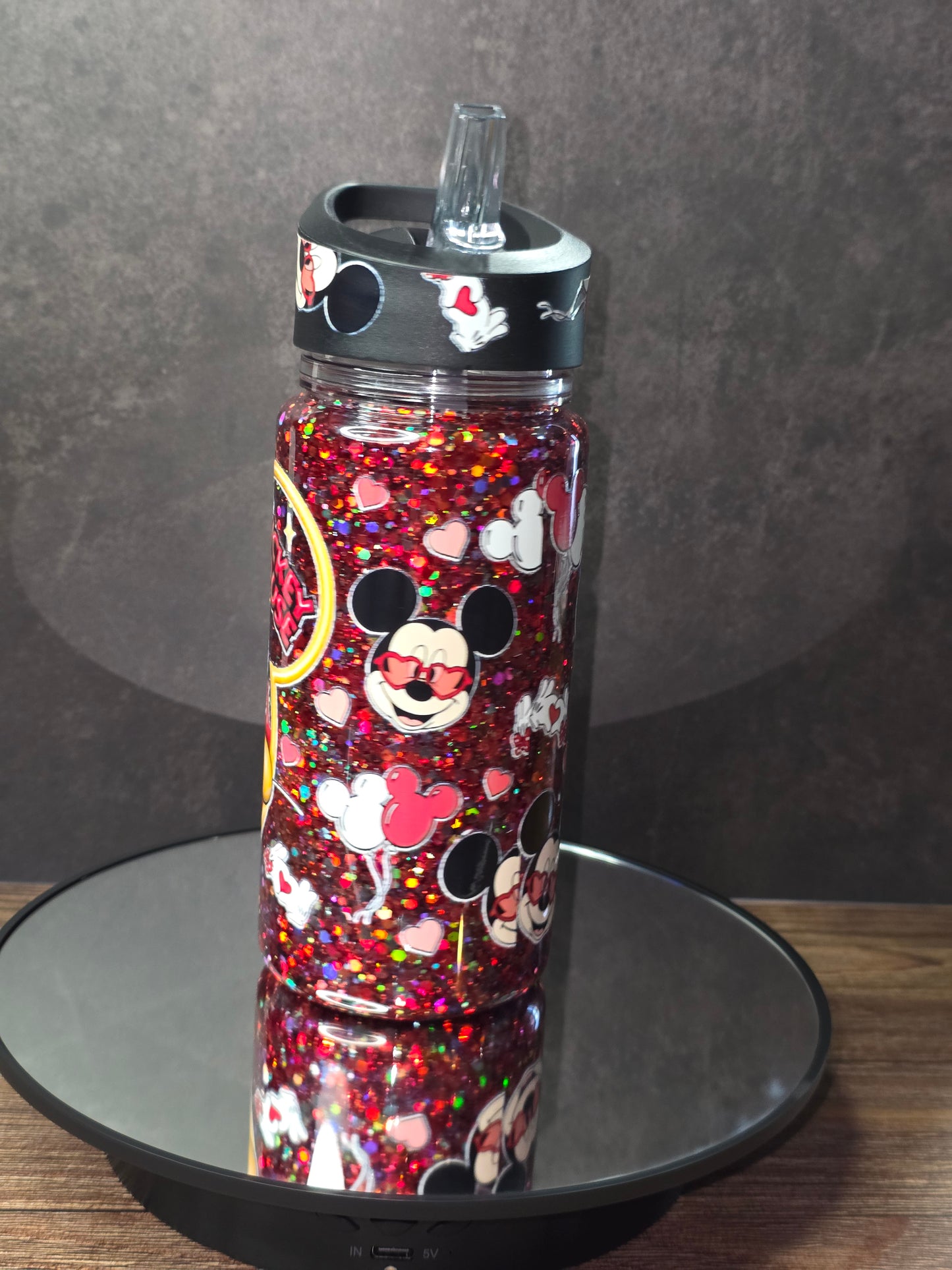 10 oz Plastic Snow Globe Tumbler for children