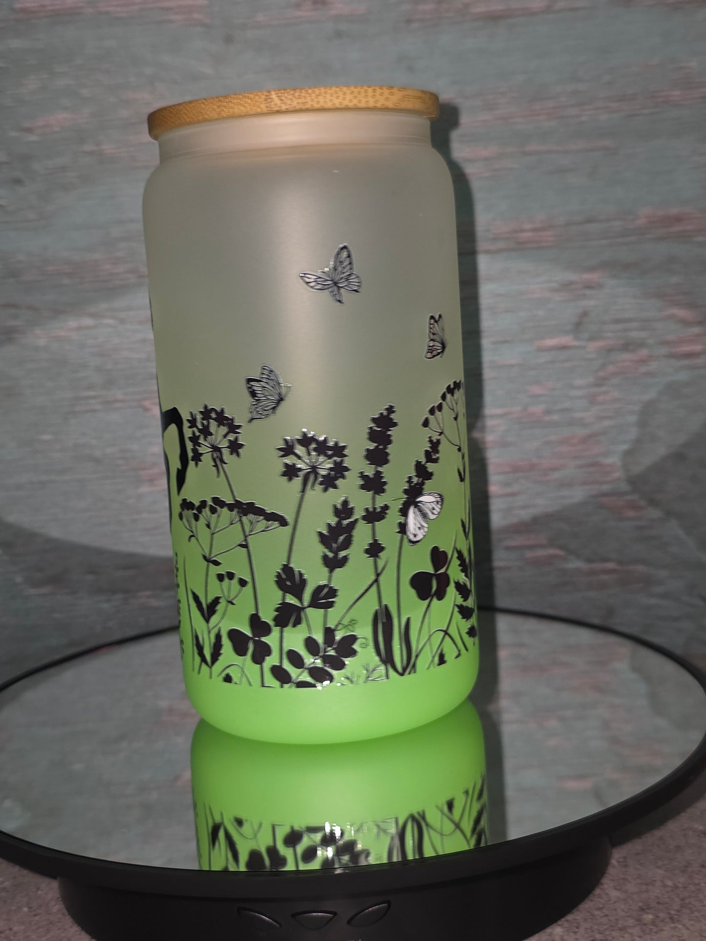 16oz Ombre Glass Tumbler