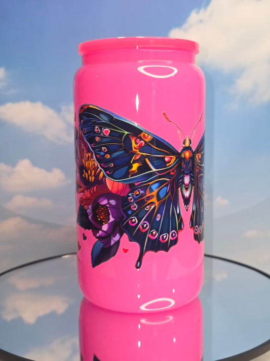 16oz Colored Glass Single Layer Tumblers
