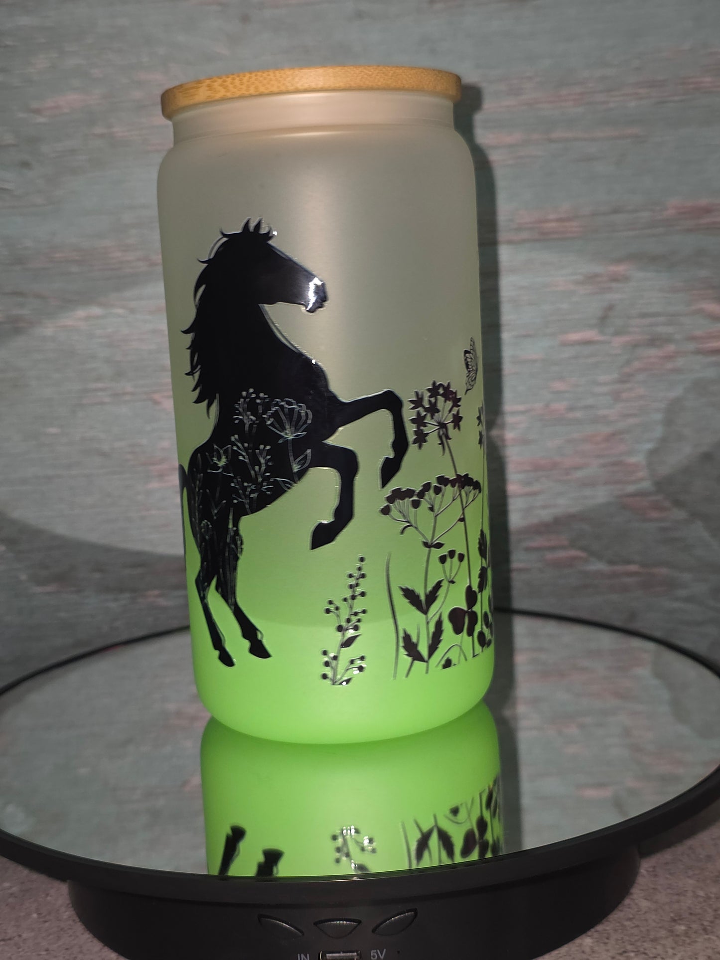 16oz Ombre Glass Tumbler