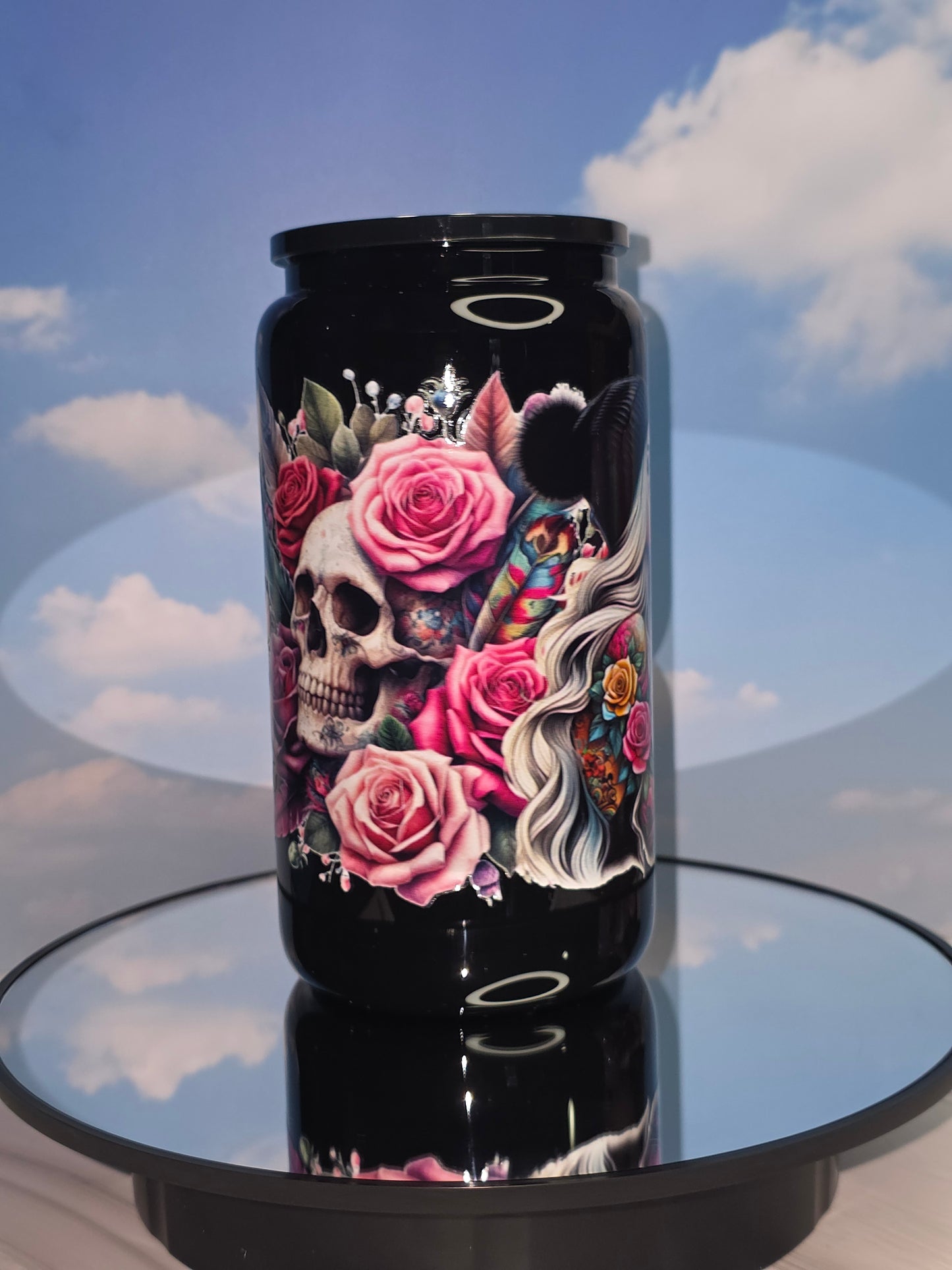 16oz Colored Glass Single Layer Tumblers