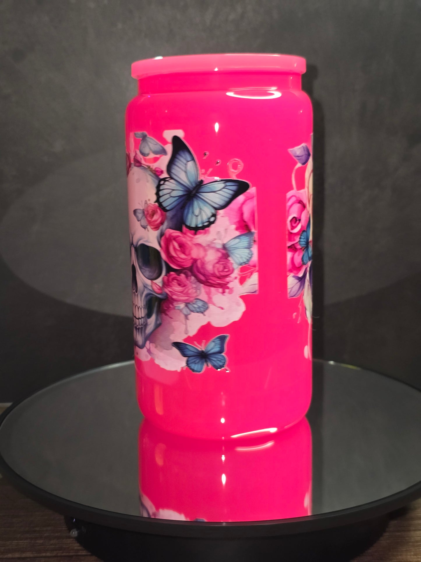 NEW ** 16oz Neon Colored Glass Tumblers