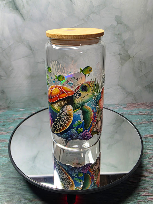 16oz Glass Single Layer Tumblers