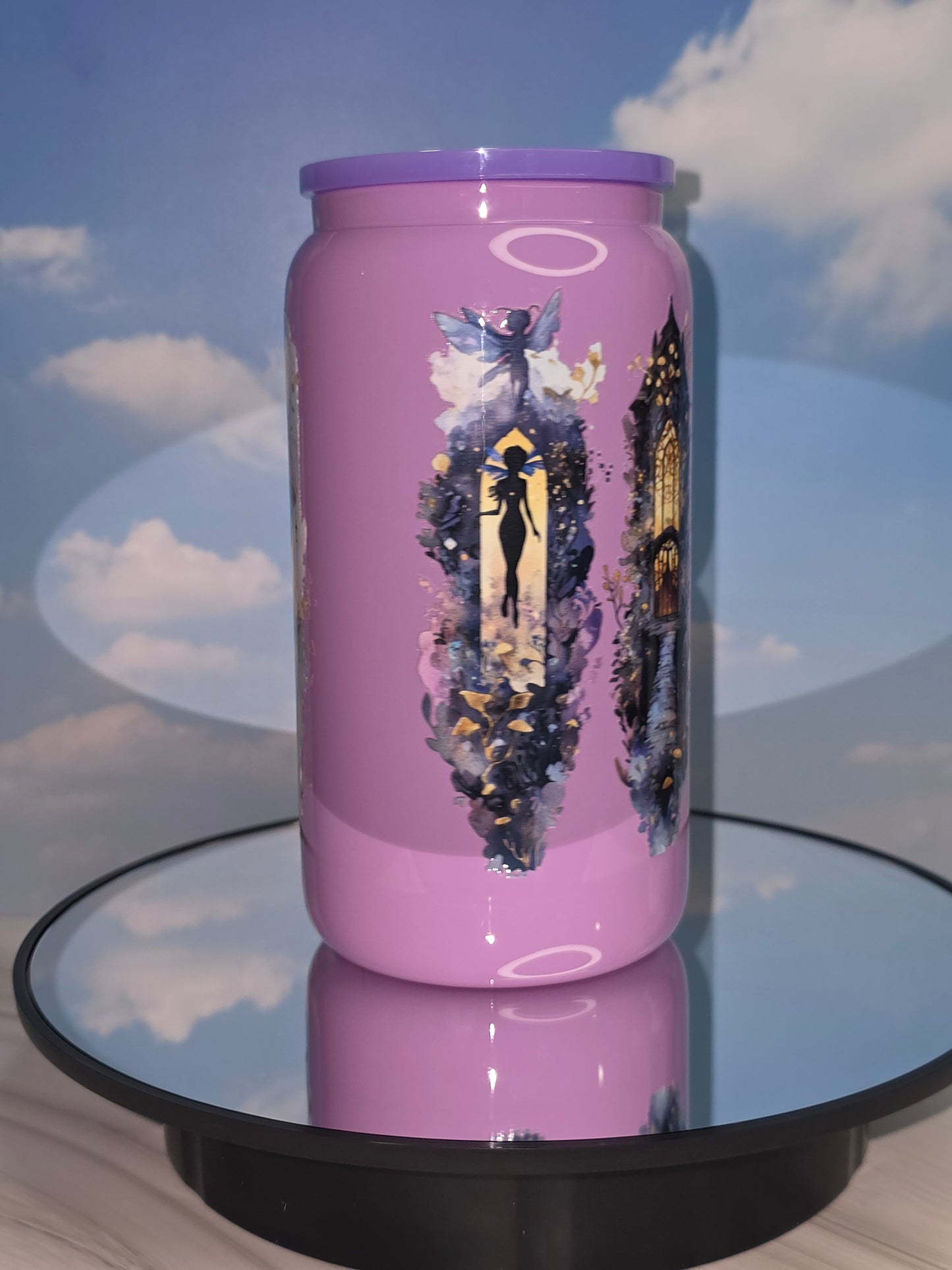 16oz Colored Glass Single Layer Tumblers