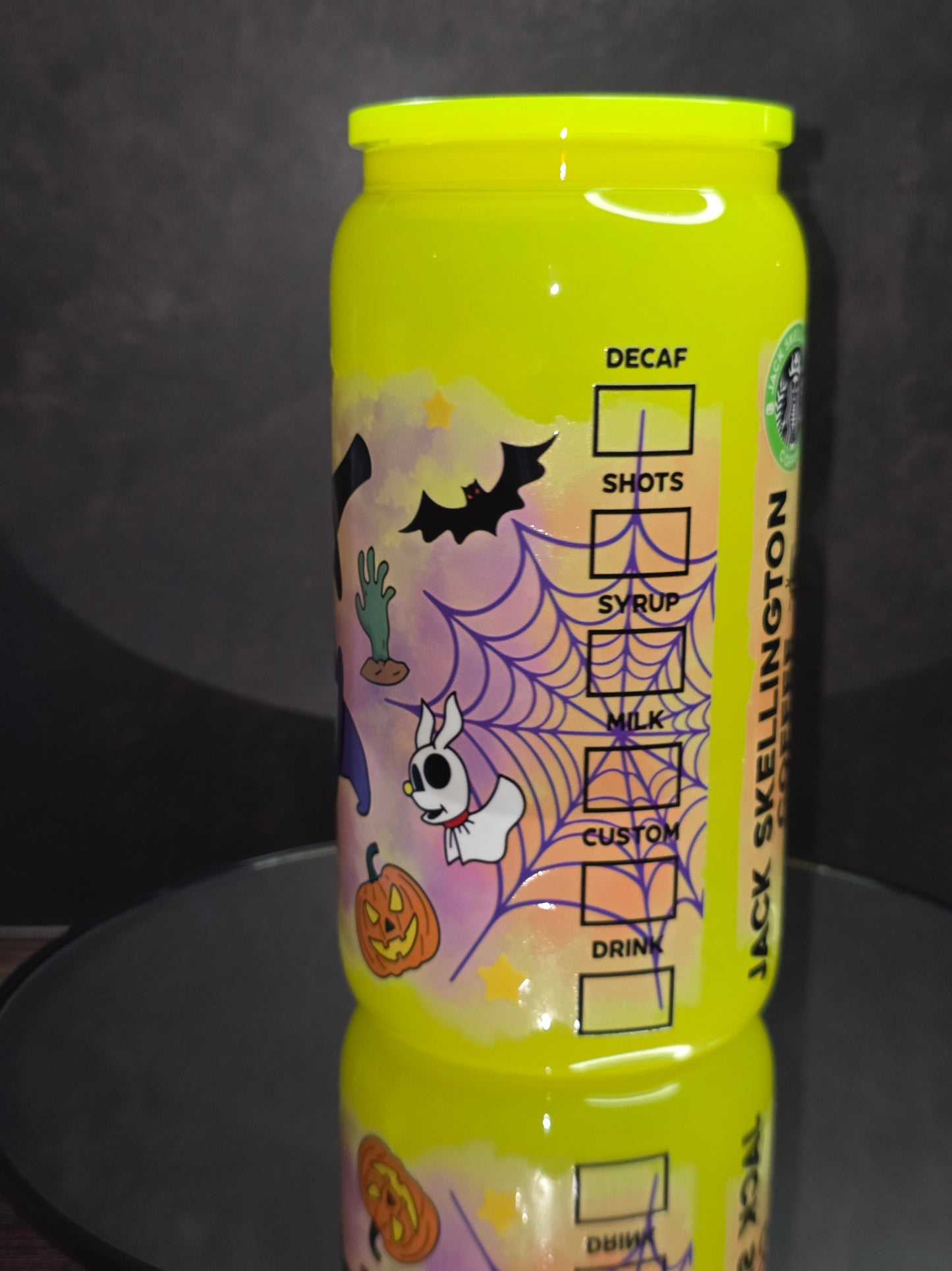 NEW ** 16oz Neon Colored Glass Tumblers