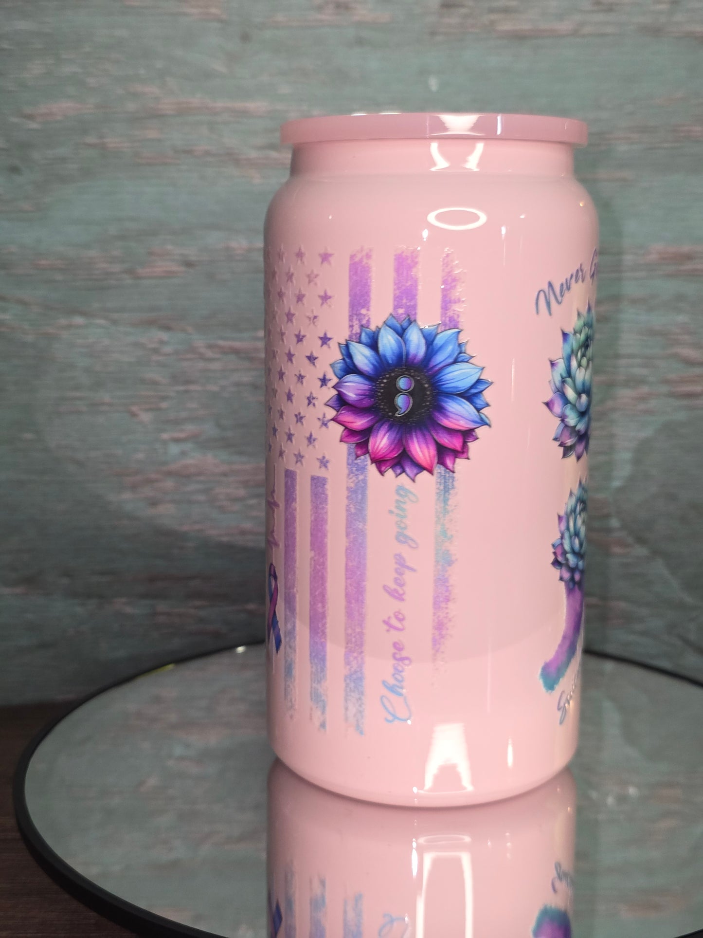16oz Colored Stainless Steel Single Layer Tumblers
