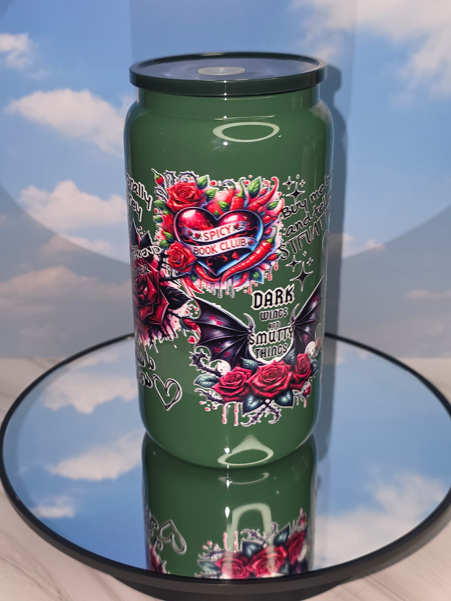 16oz Colored Glass Single Layer Tumblers