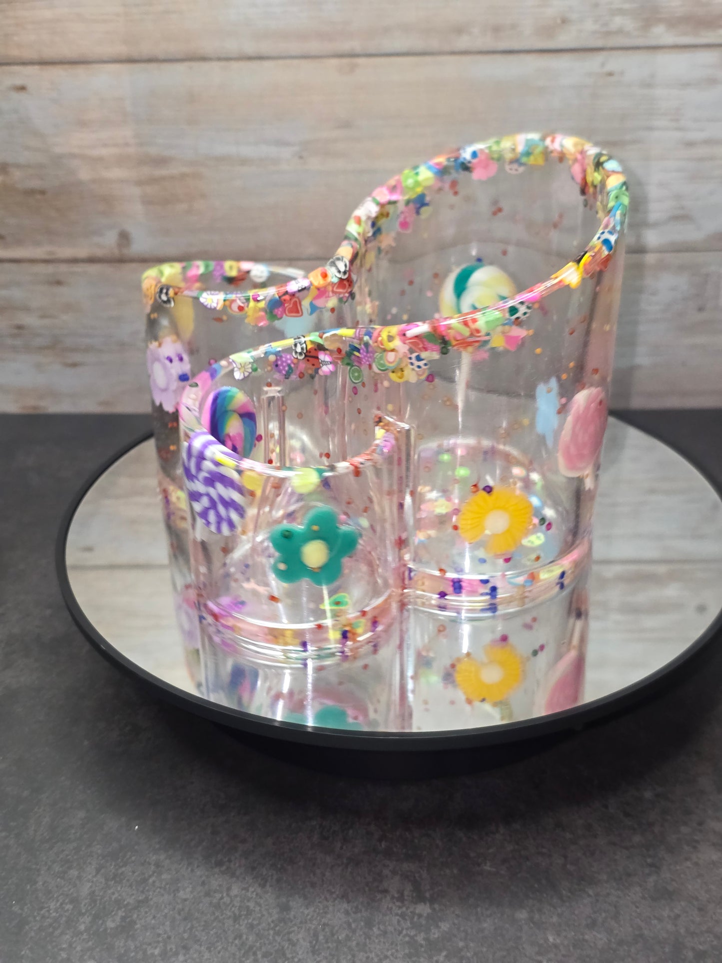 Unique Resin Cylinder Storage Holder