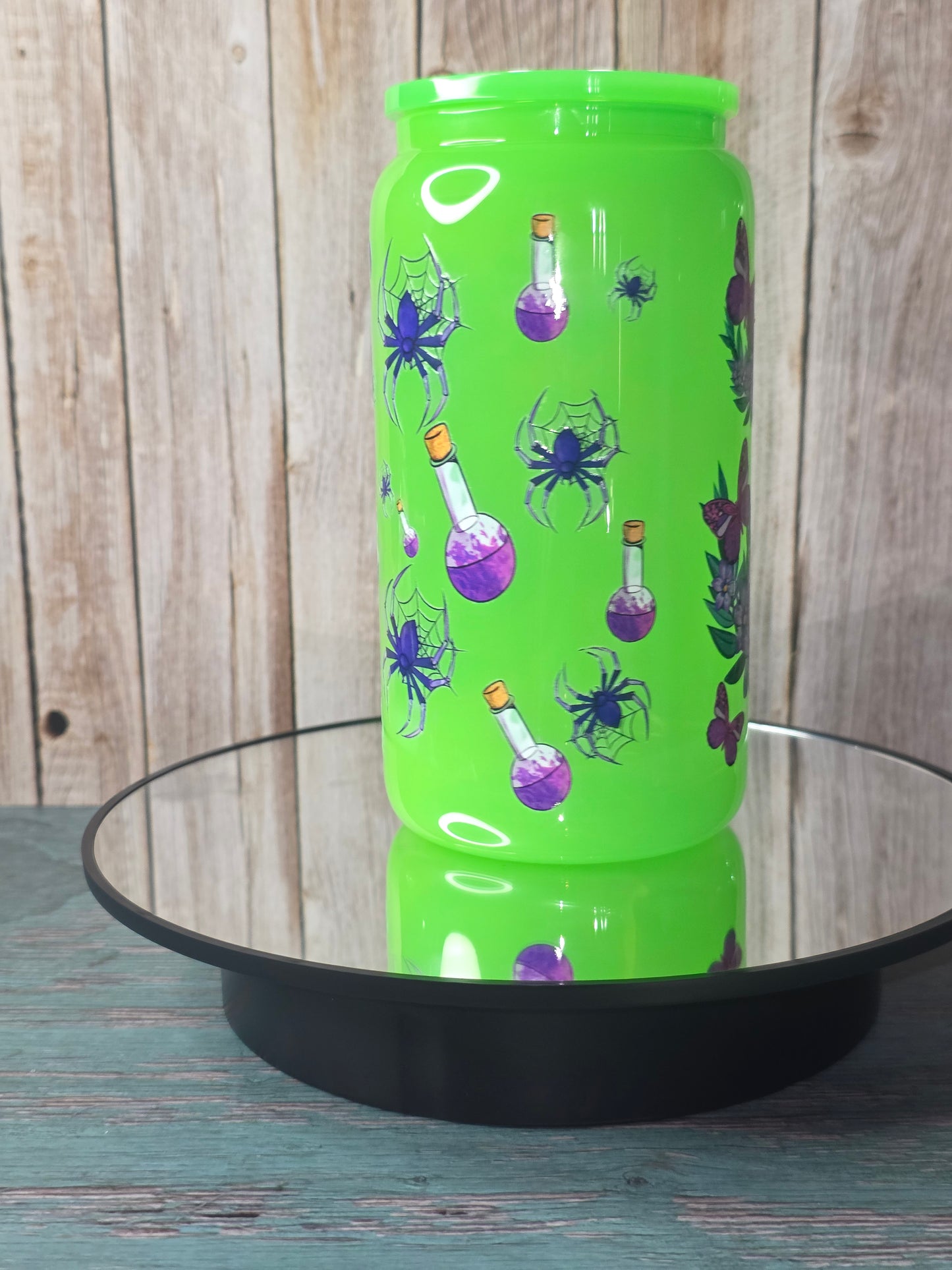NEW ** 16oz Neon Colored Glass Tumblers