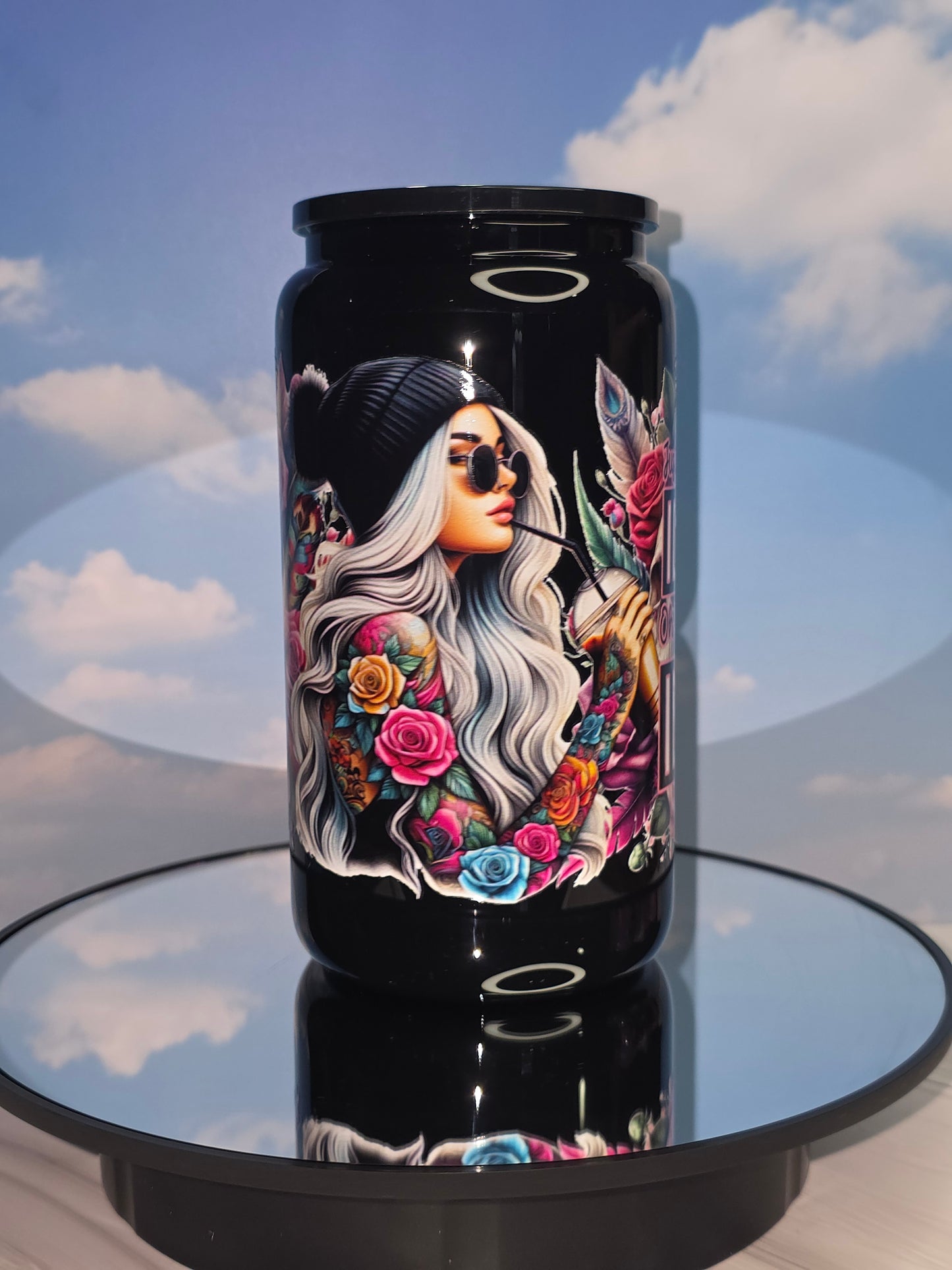 16oz Colored Glass Single Layer Tumblers