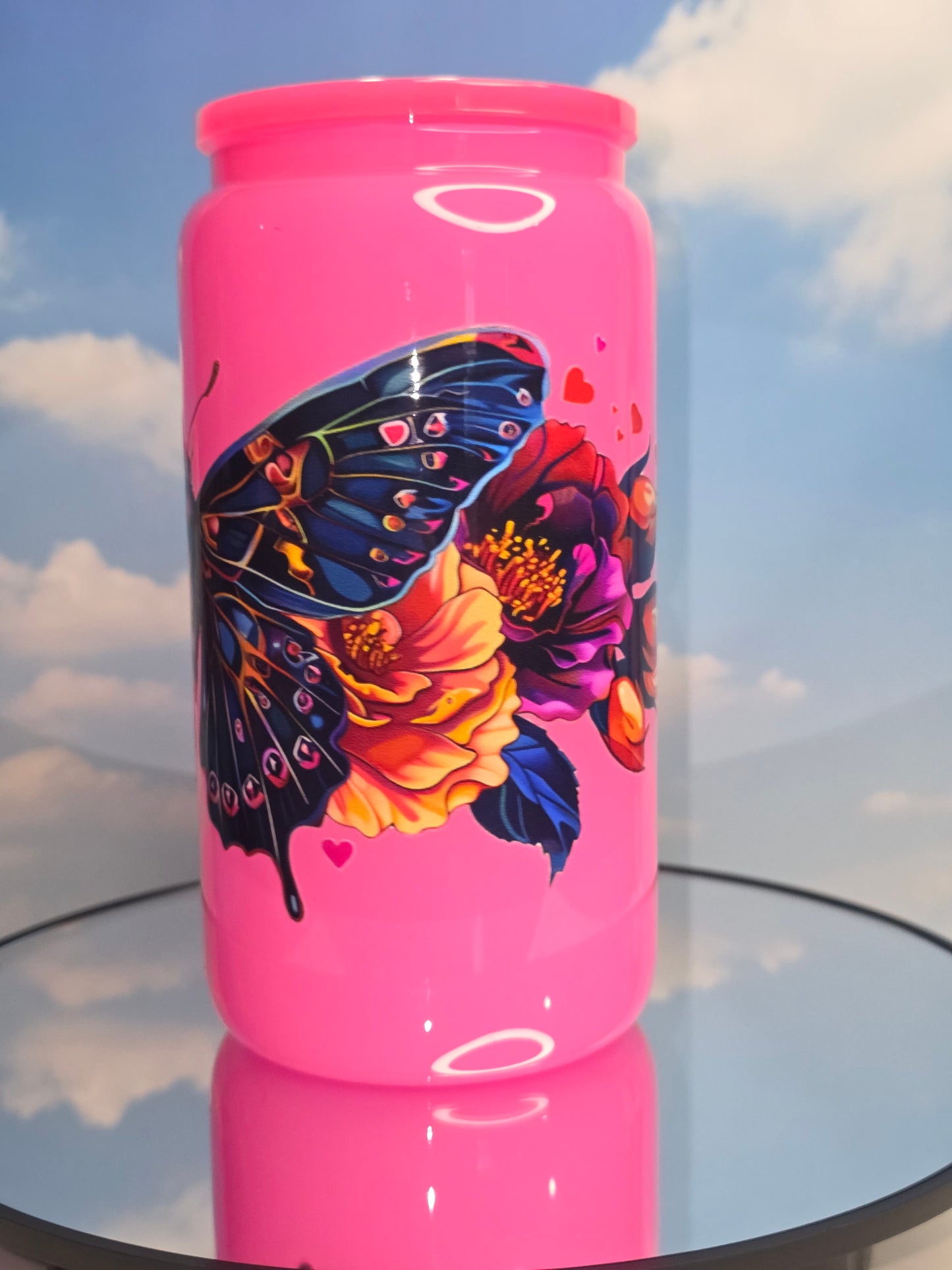 16oz Colored Glass Single Layer Tumblers