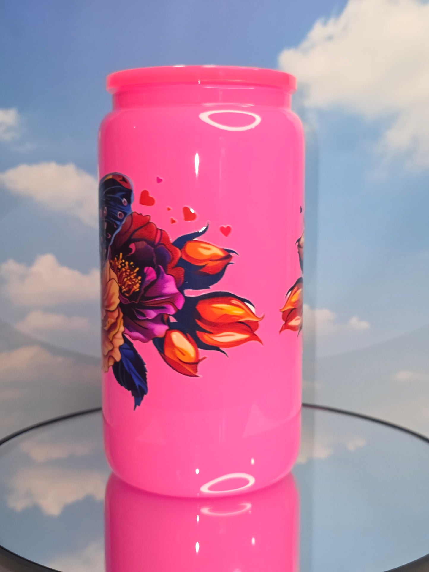 16oz Colored Glass Single Layer Tumblers