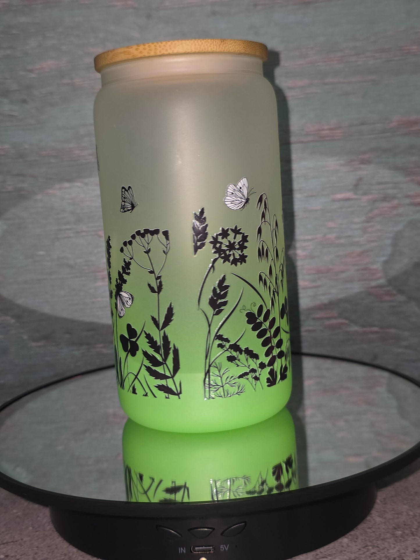 16oz Ombre Glass Tumbler