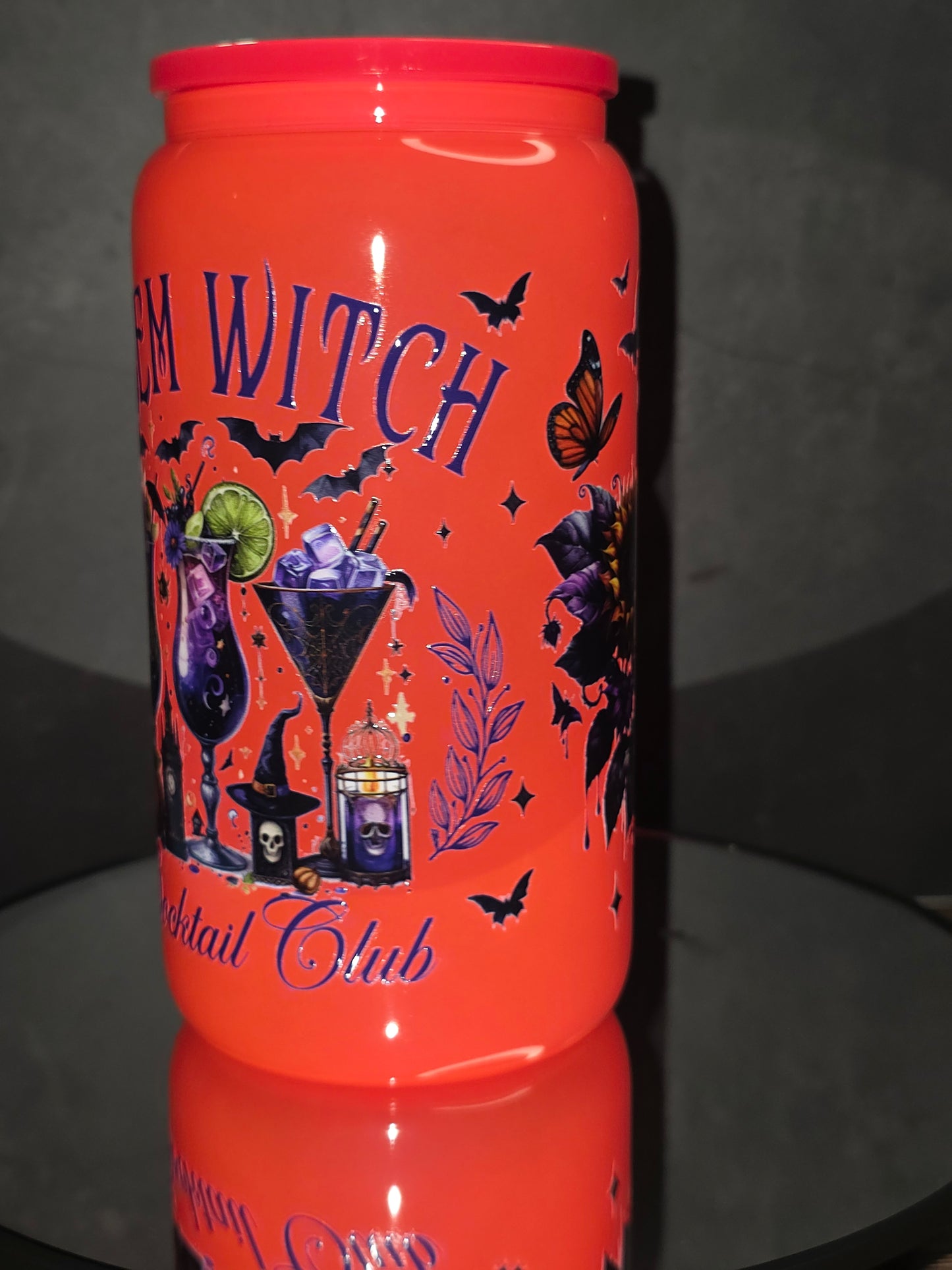 NEW ** 16oz Neon Colored Glass Tumblers
