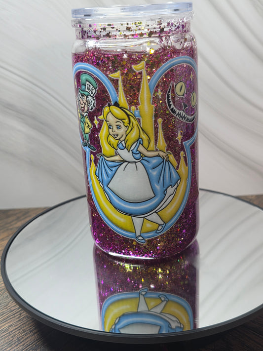 16oz Plastic Snow Globe Tumblers