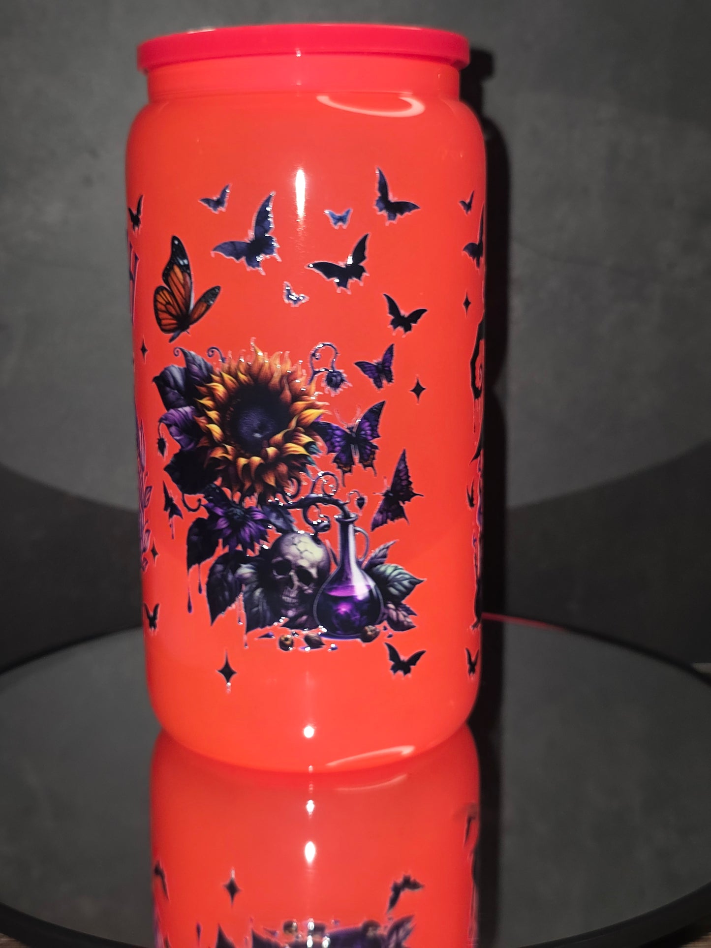 NEW ** 16oz Neon Colored Glass Tumblers