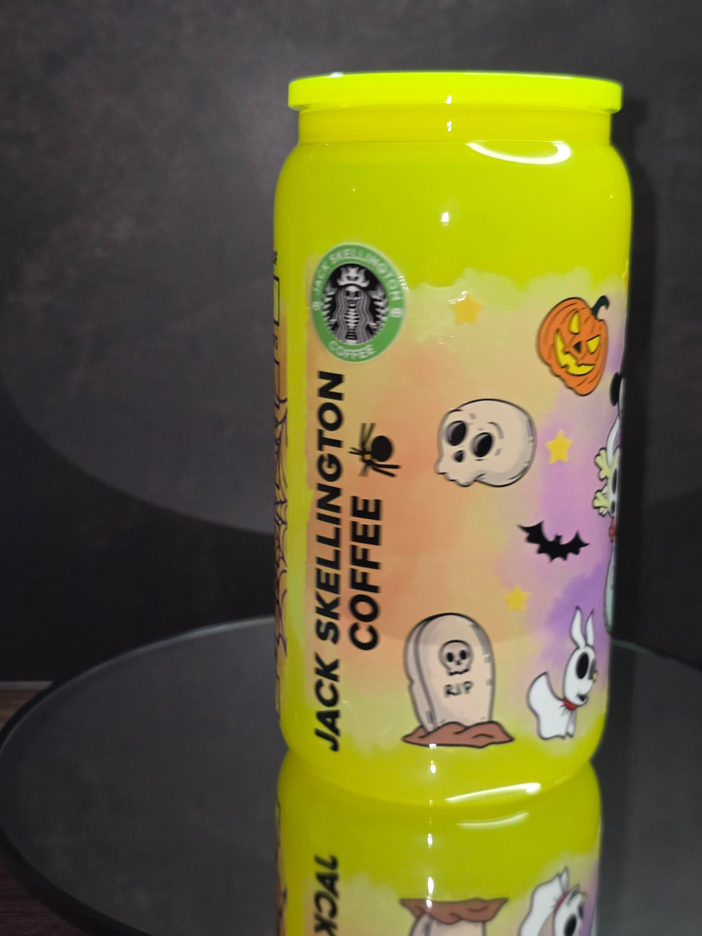 NEW ** 16oz Neon Colored Glass Tumblers