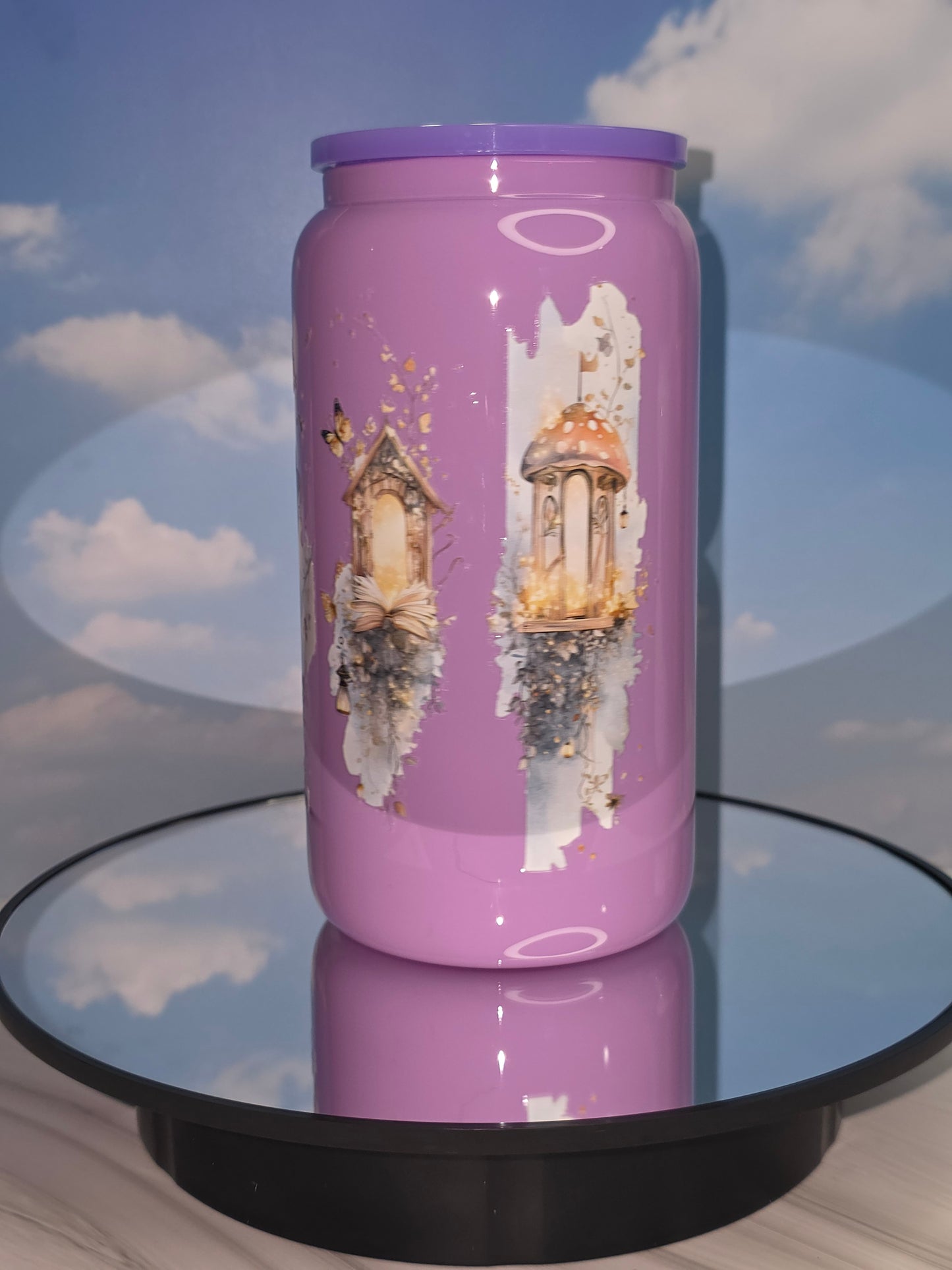 16oz Colored Glass Single Layer Tumblers