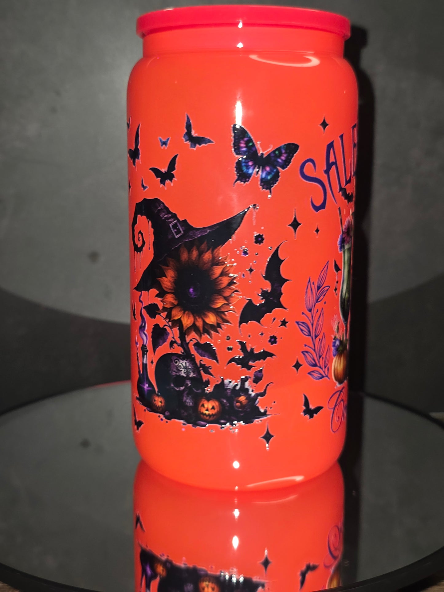 NEW ** 16oz Neon Colored Glass Tumblers