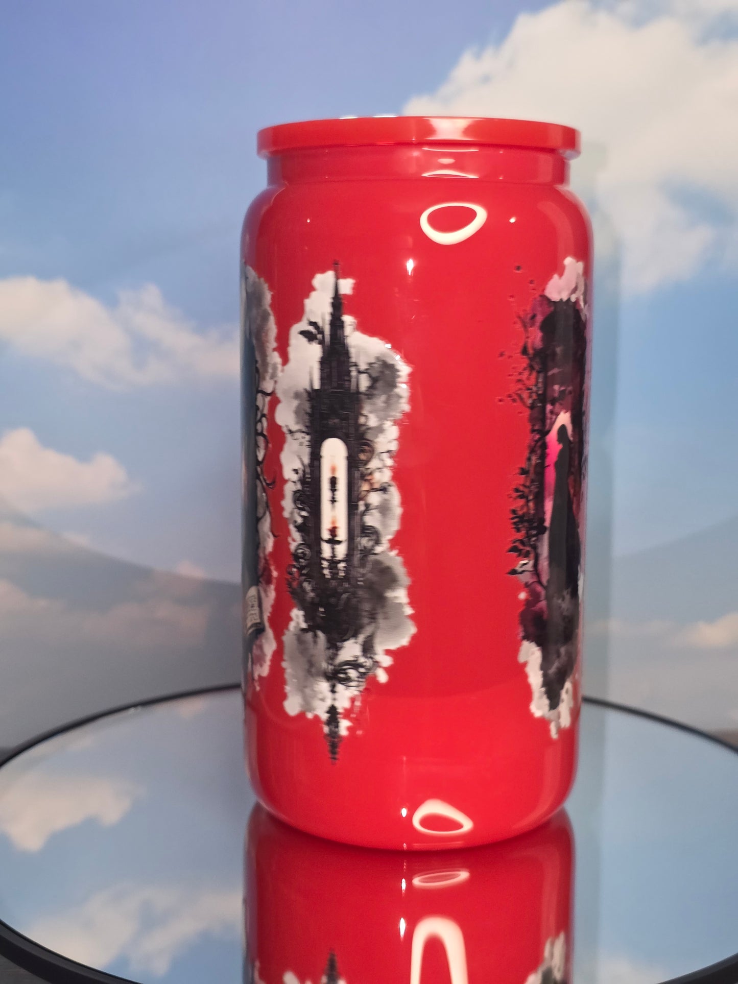 16oz Colored Glass Single Layer Tumblers