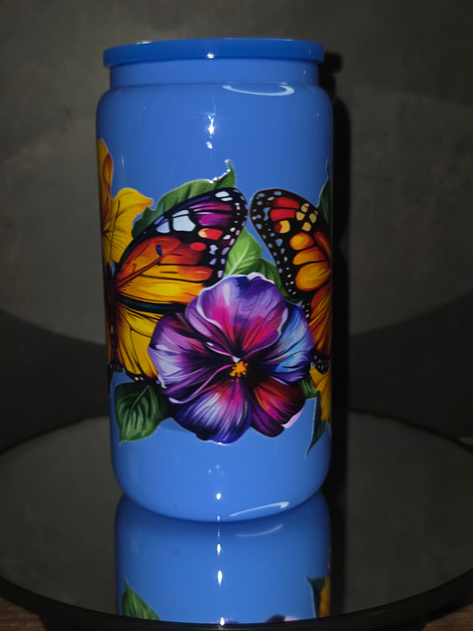NEW ** 16oz Neon Colored Glass Tumblers
