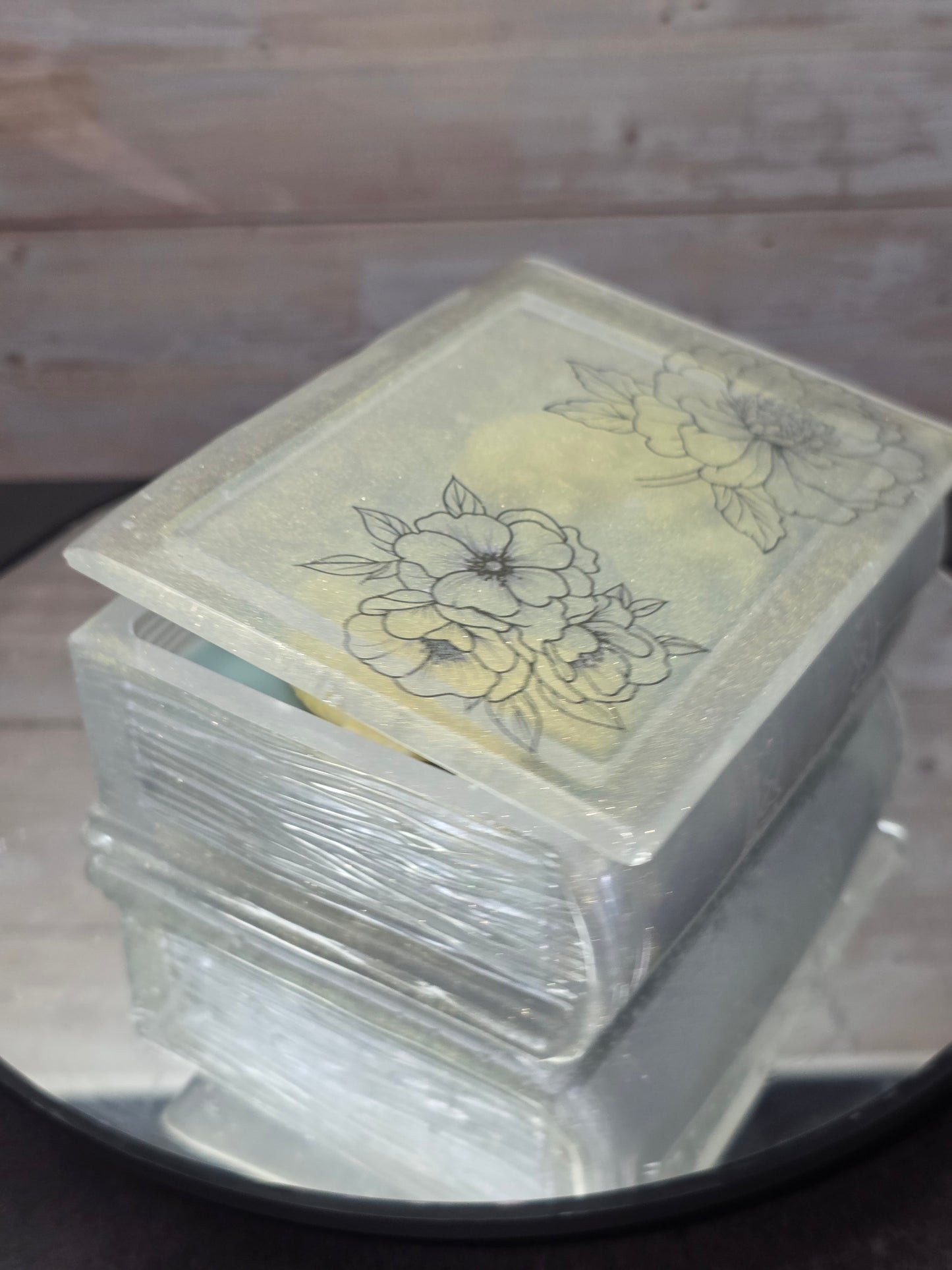 Resin Book with Candle