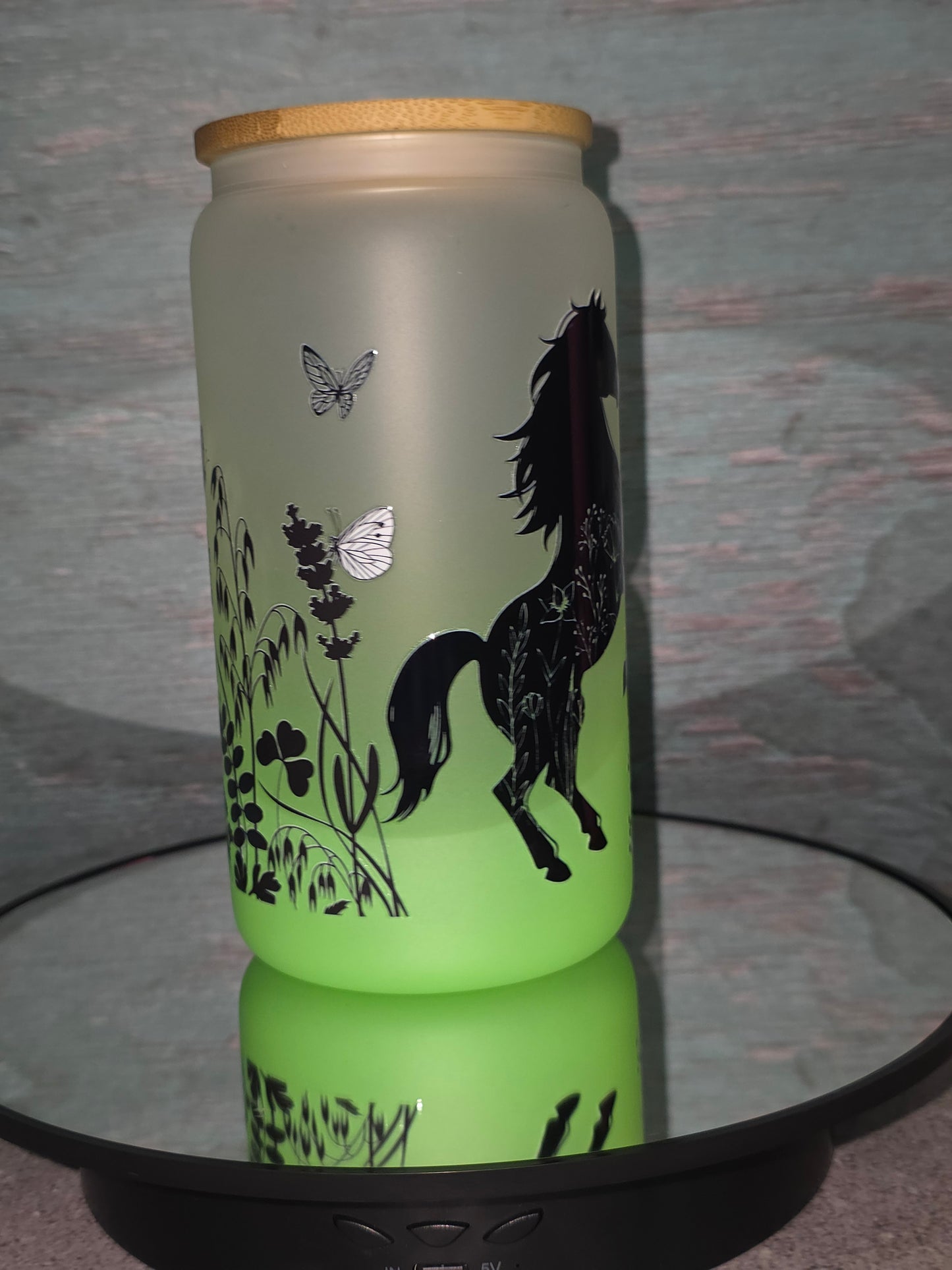 16oz Ombre Glass Tumbler