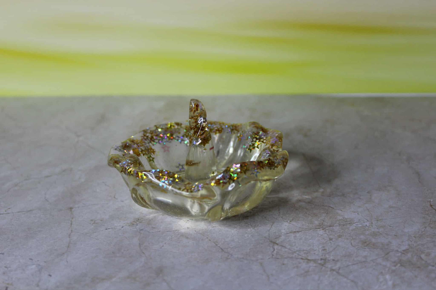 Resin Flower Jewelry Holder