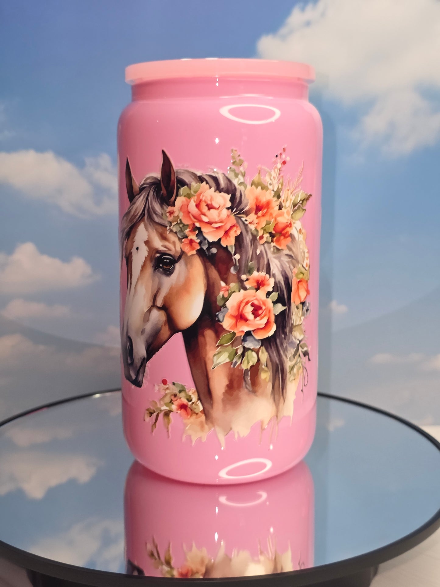 16oz Colored Glass Single Layer Tumblers