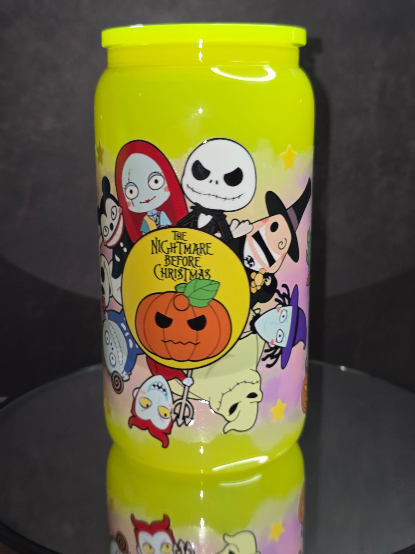 NEW ** 16oz Neon Colored Glass Tumblers