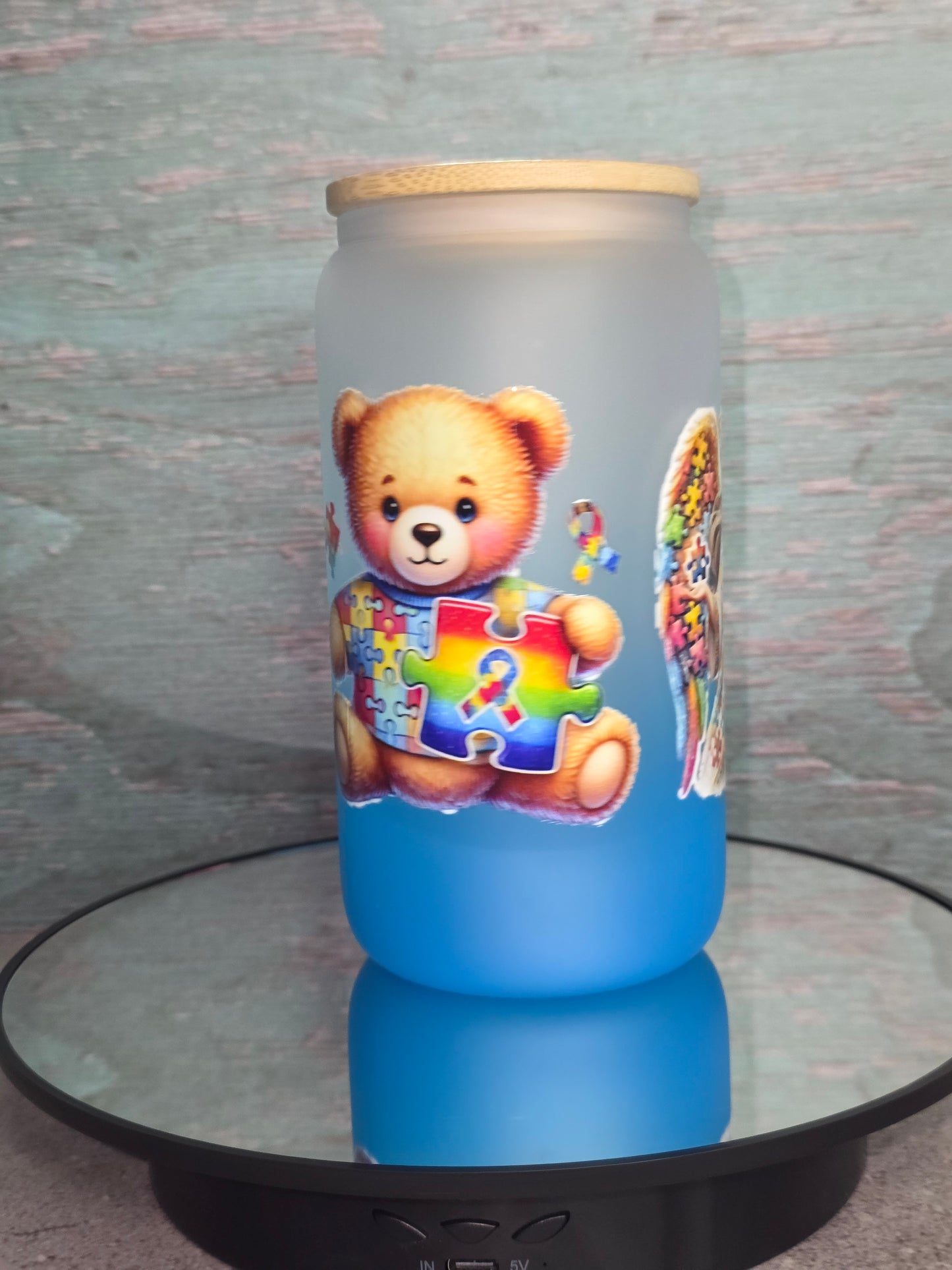 16oz Ombre Glass Tumbler