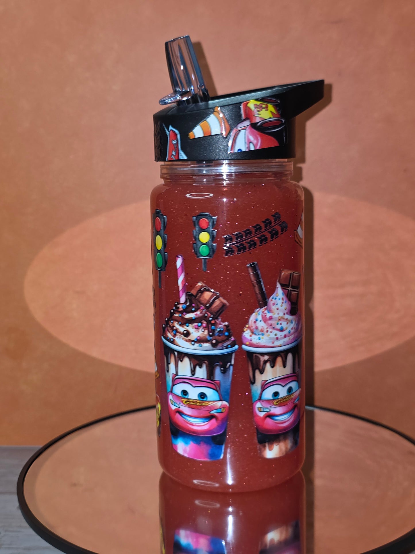 10 oz Plastic Snow Globe Tumbler for children