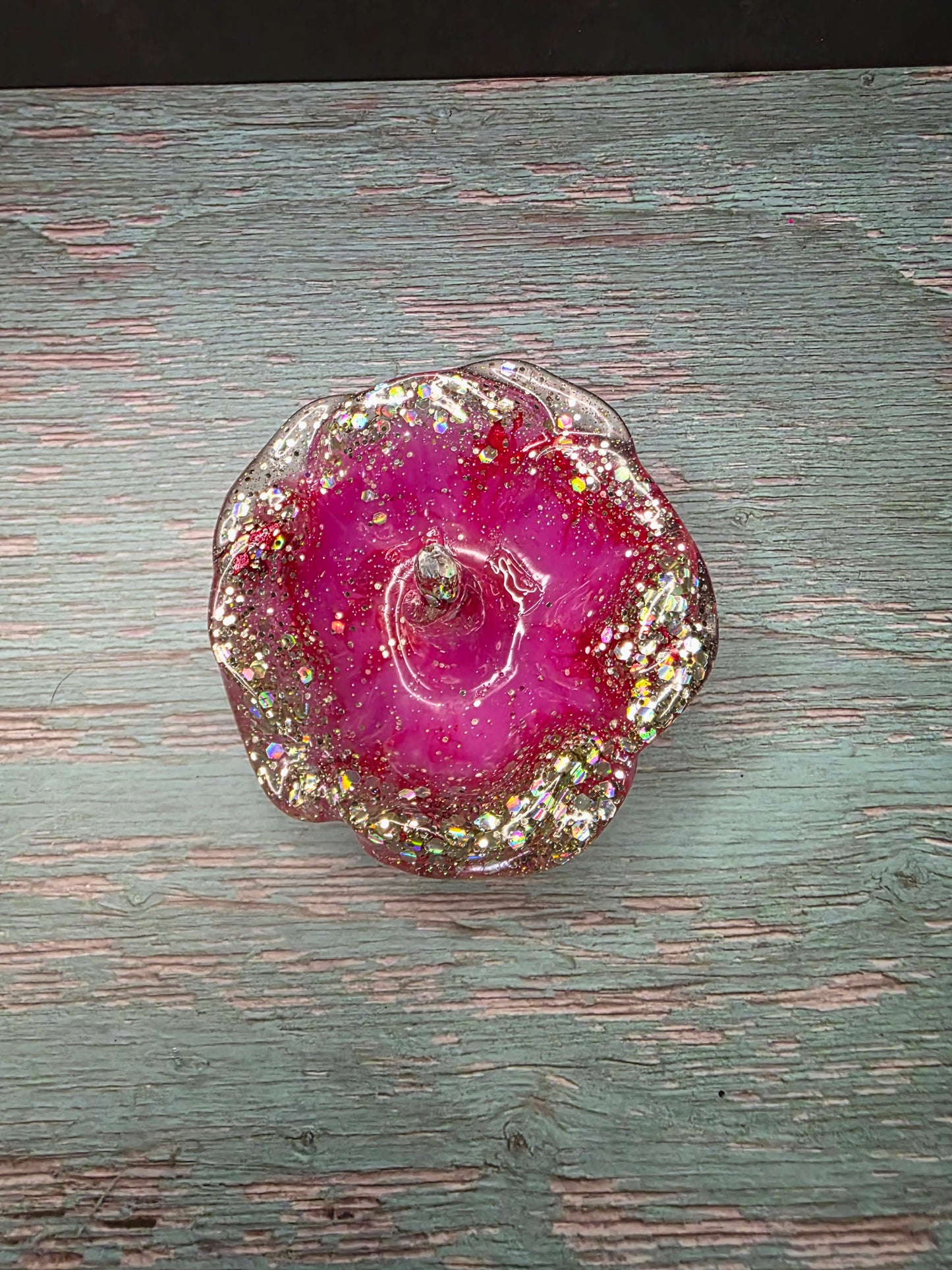 Resin Flower Jewelry Holder