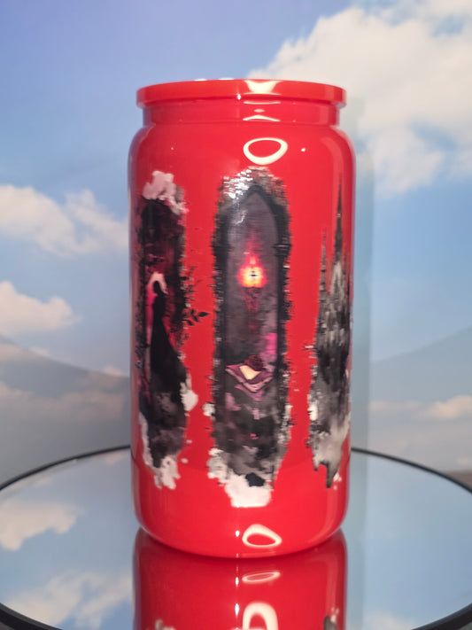 16oz Colored Glass Single Layer Tumblers