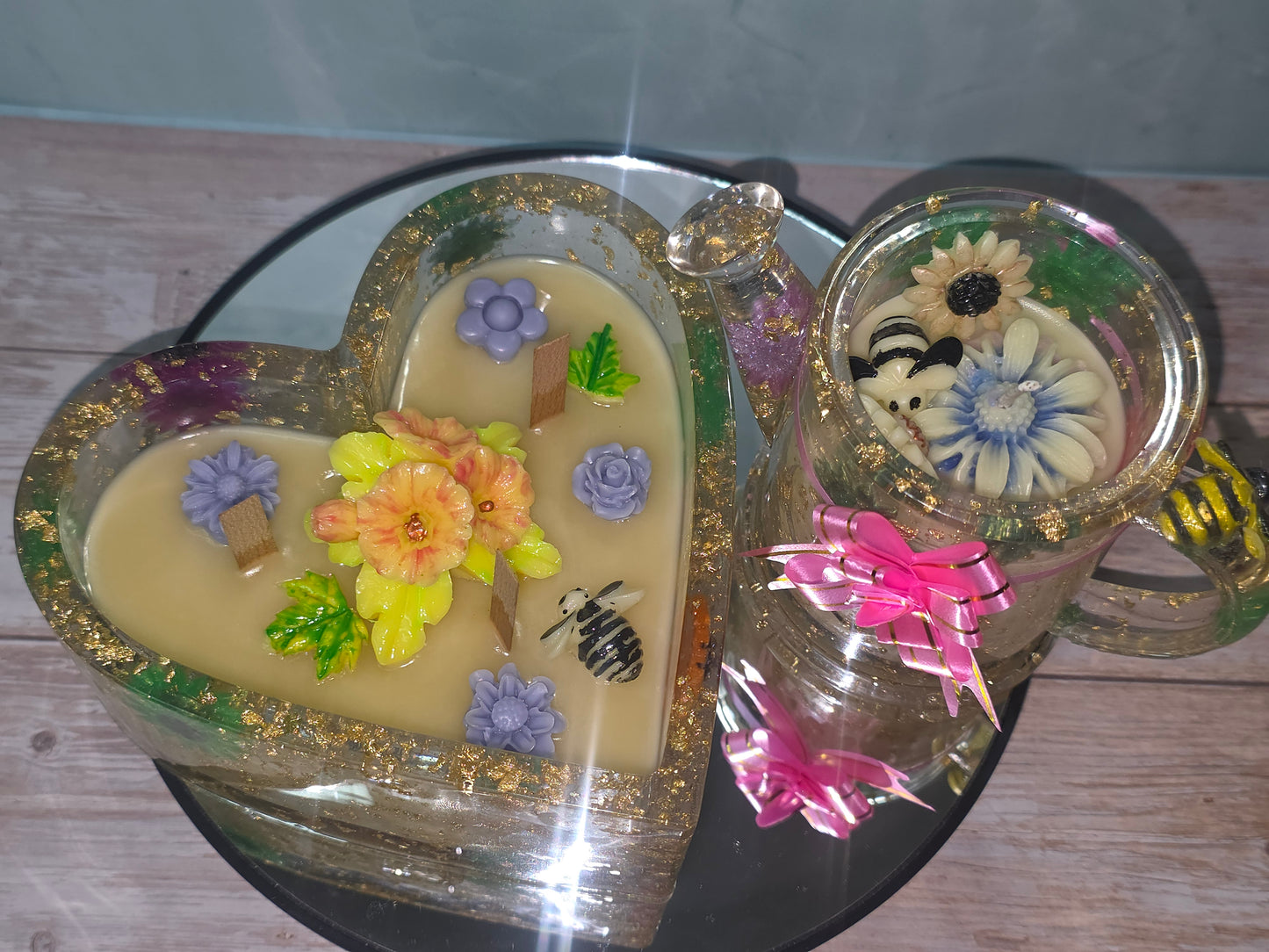 Resin vessel and Candle Duos