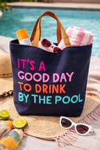 Navy Poolside Bliss Tote