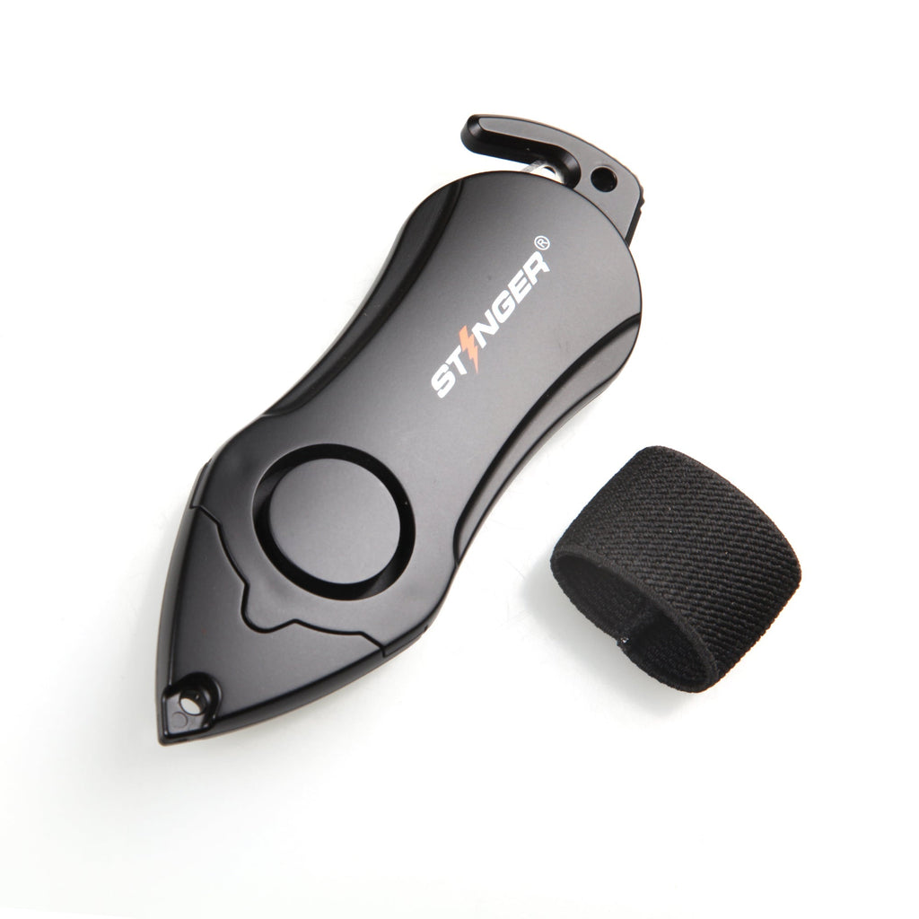 Personal Alarm Keychain Safety Emergency Tool (Black)