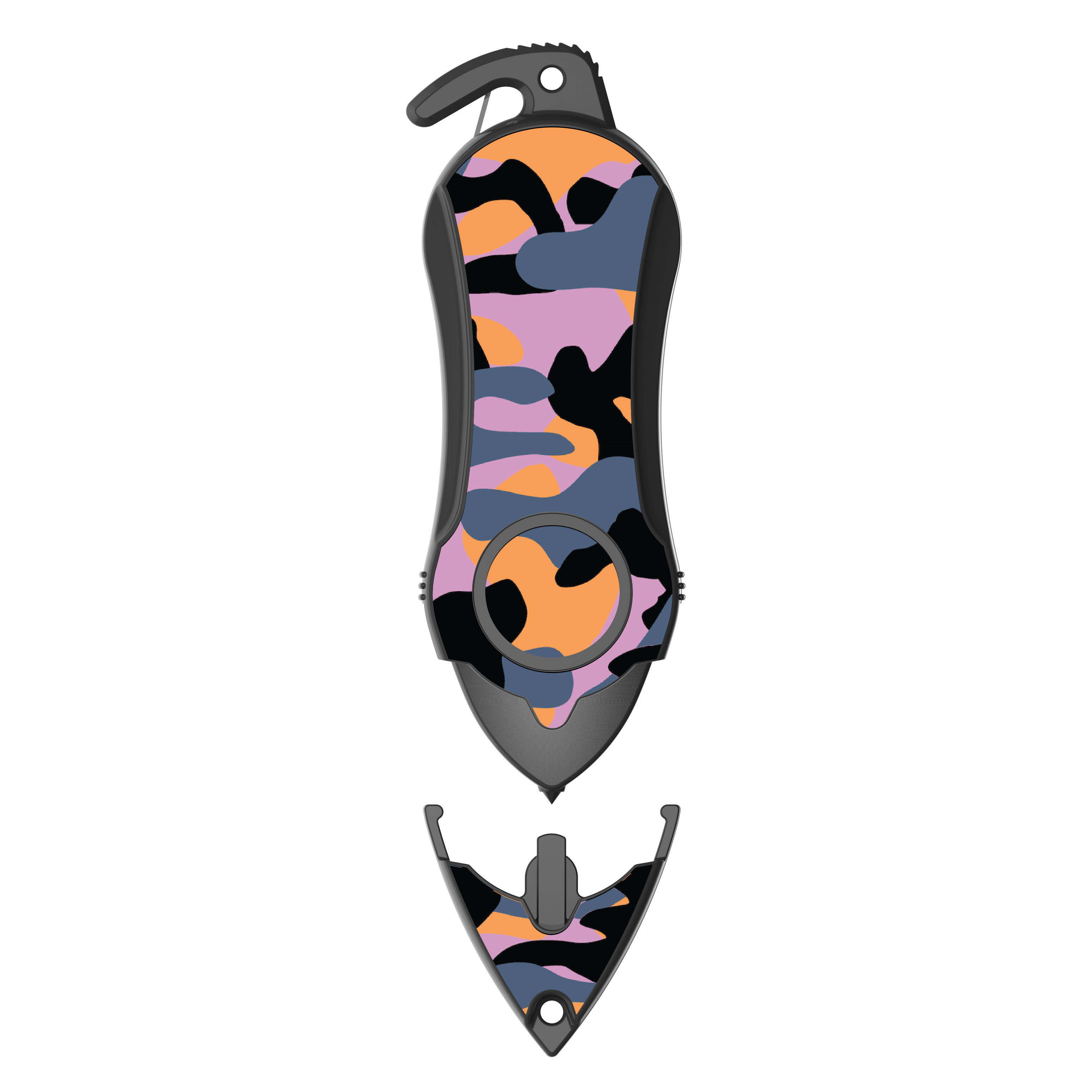 Personal Alarm Keychain Safety Emergency Tool (Camouflage Purple)