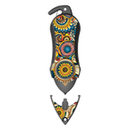 Personal Alarm Keychain Safety Emergency Tool (Mandala)