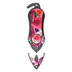 Personal Alarm Keychain Safety Emergency Tool (Pink Rose)