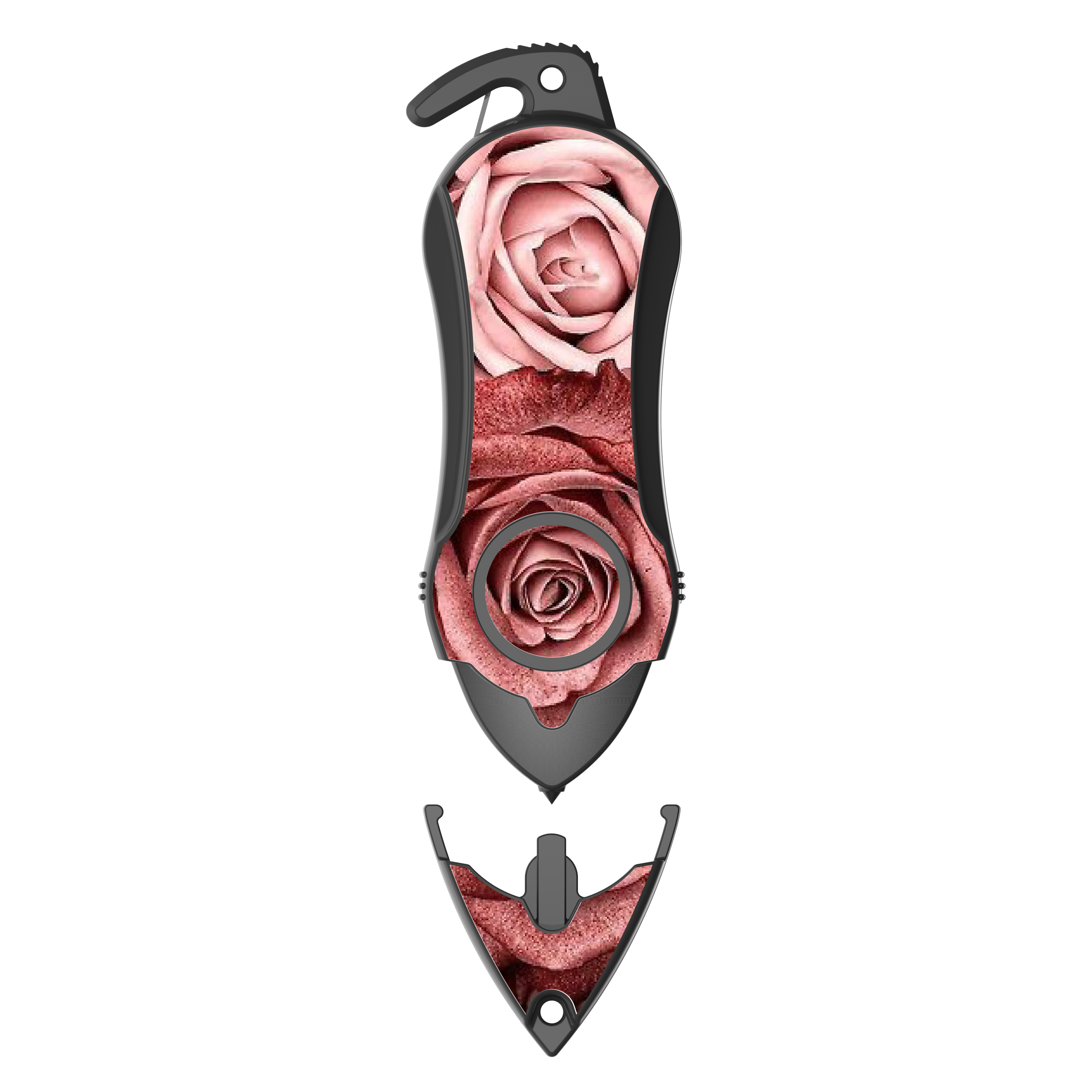 Personal Alarm Keychain Safety Emergency Tool  (Twin Rose)