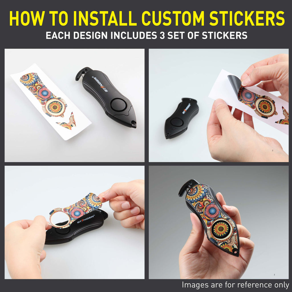 Personal Alarm Keychain Safety Emergency Tool (Ladybug)