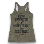 Proud Supporter of Muddy Trucks and Blue Jeans Tank Top