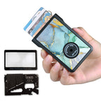 Safety Wallet With Personal Alarm Multi Functional Tool (Pink Rose)