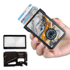 Safety Wallet With Personal Alarm Multi Functional Tool (Pink Rose)