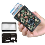 Safety Wallet With Personal Alarm Multi Functional Tool (Peony)