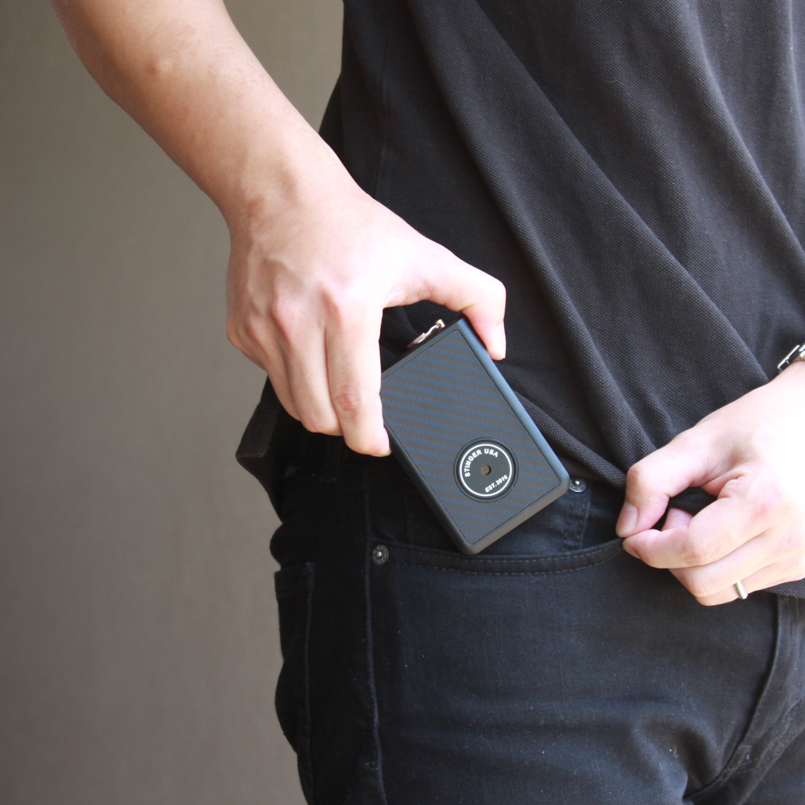 Safety Wallet With Personal Alarm Multi Functional Tool (Green Flower)
